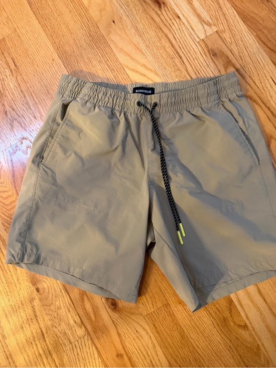 Bonobos Other - Bonobos Tan Swim Trunks with Black Drawstring